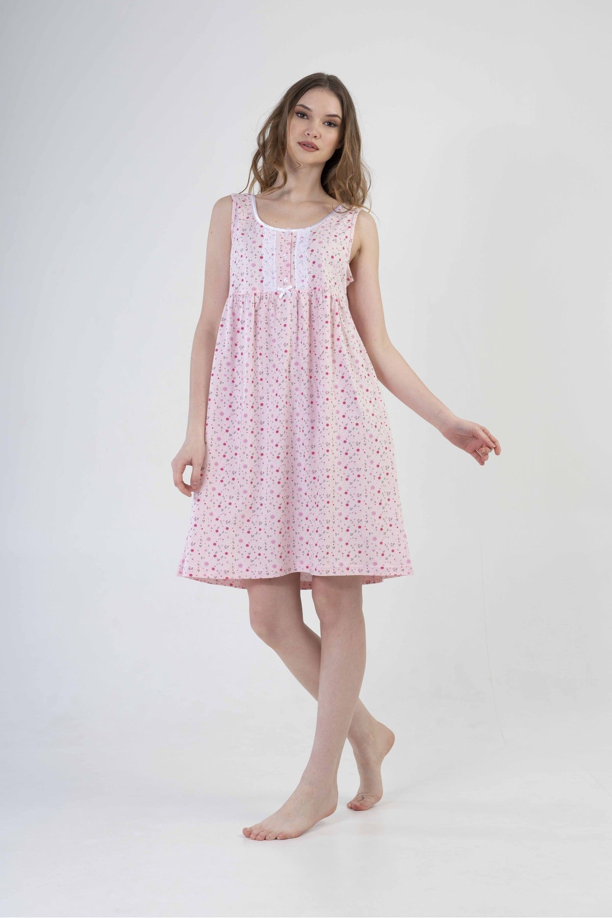 Woman Cotton Wena Sleeveless Nightgown