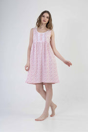Woman Cotton Wena Sleeveless Nightgown