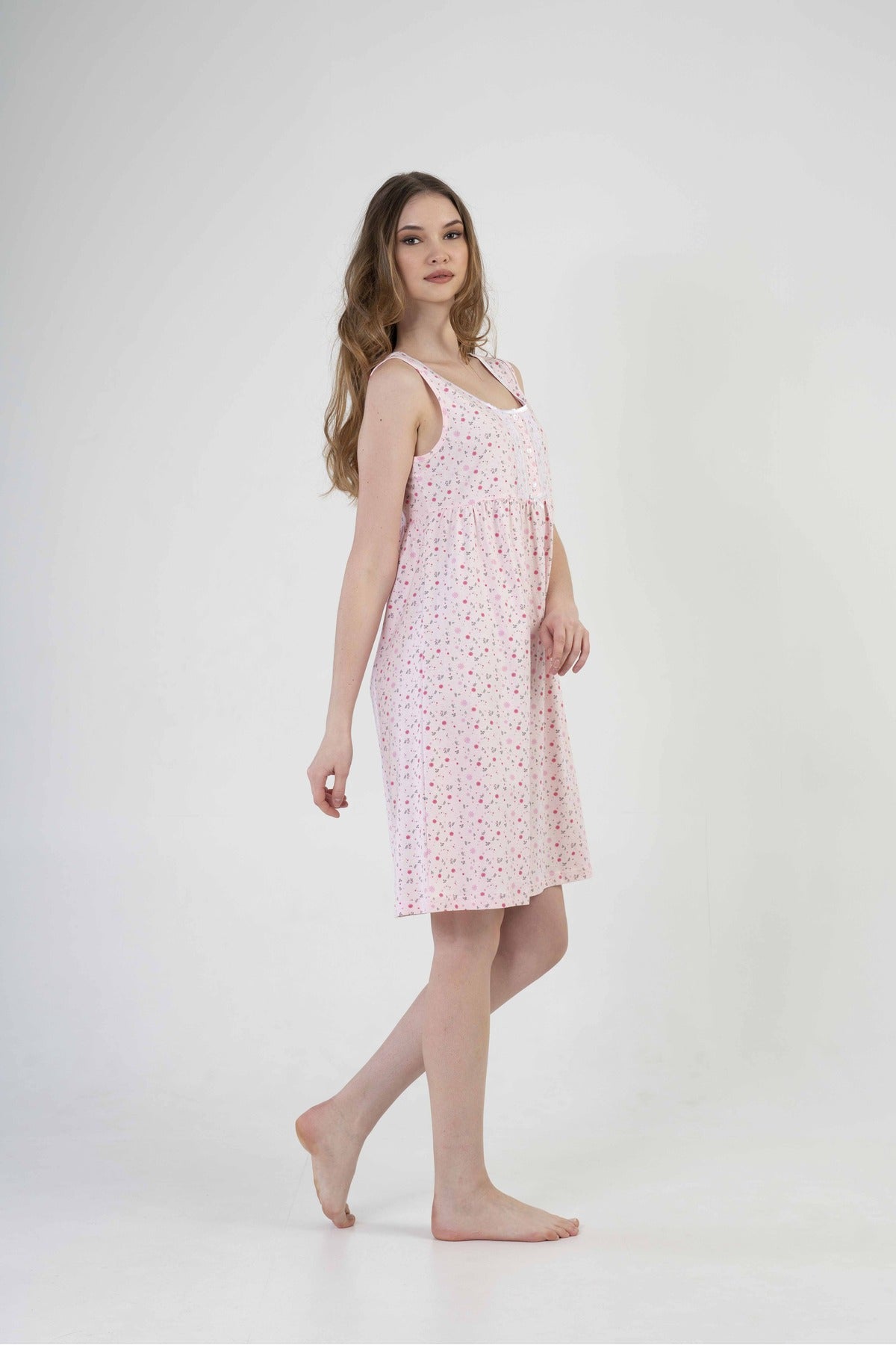 Woman Cotton Wena Sleeveless Nightgown