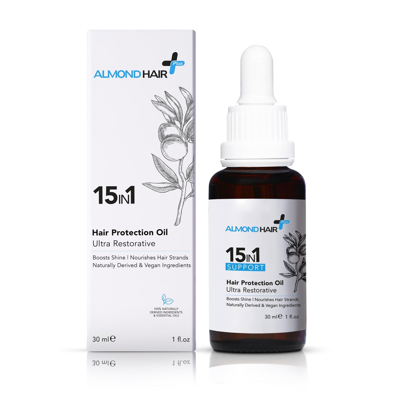 Almond Hair Natural Hair Protection Oil 15 in 1