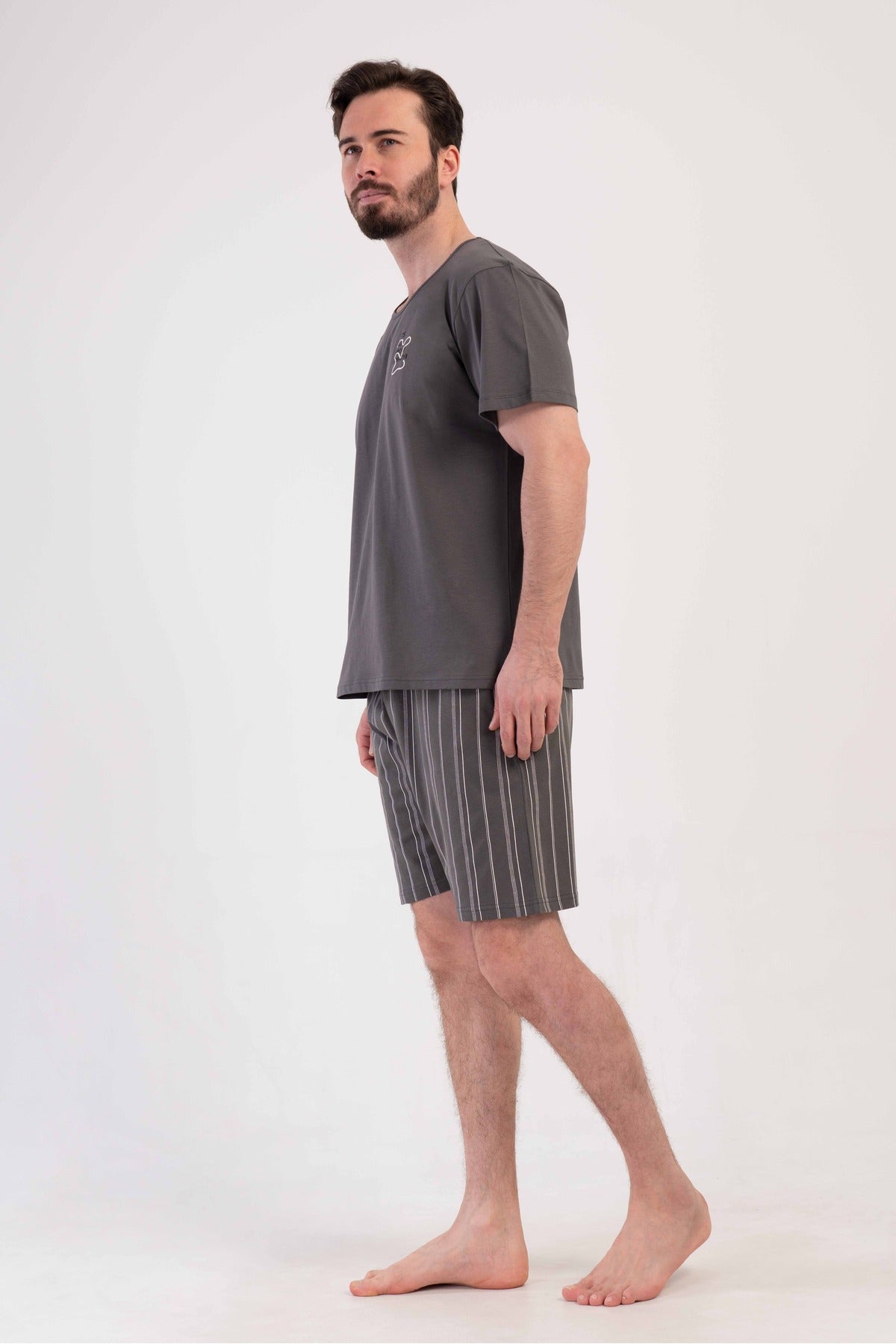 Man Supreme O Neck Short Sleeve Short Set