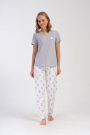 Woman Supreme Caro Short Sleeve O Neck Pyjama Set