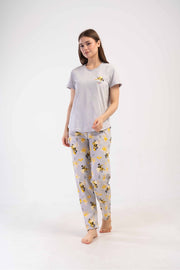 Woman Supreme Short Sleeve O Neck Pyjama Set