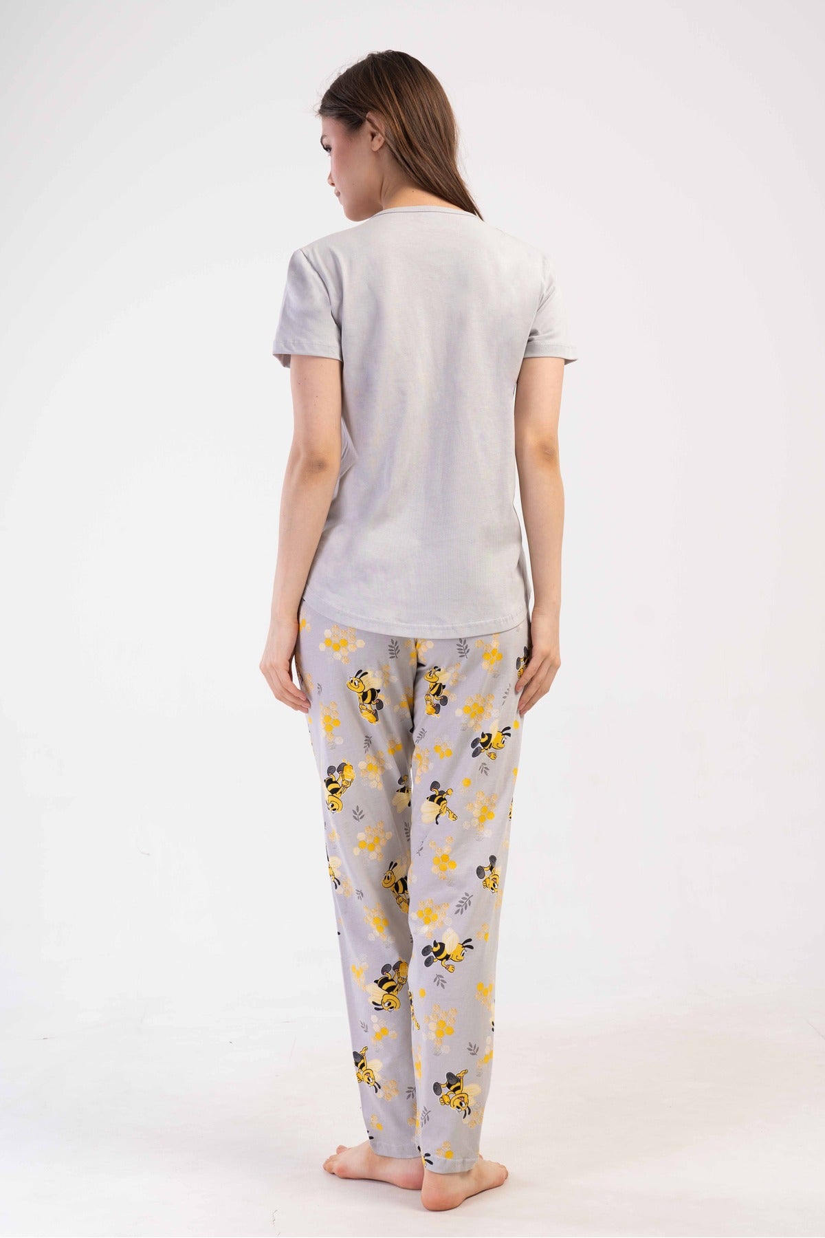 Woman Supreme Short Sleeve O Neck Pyjama Set