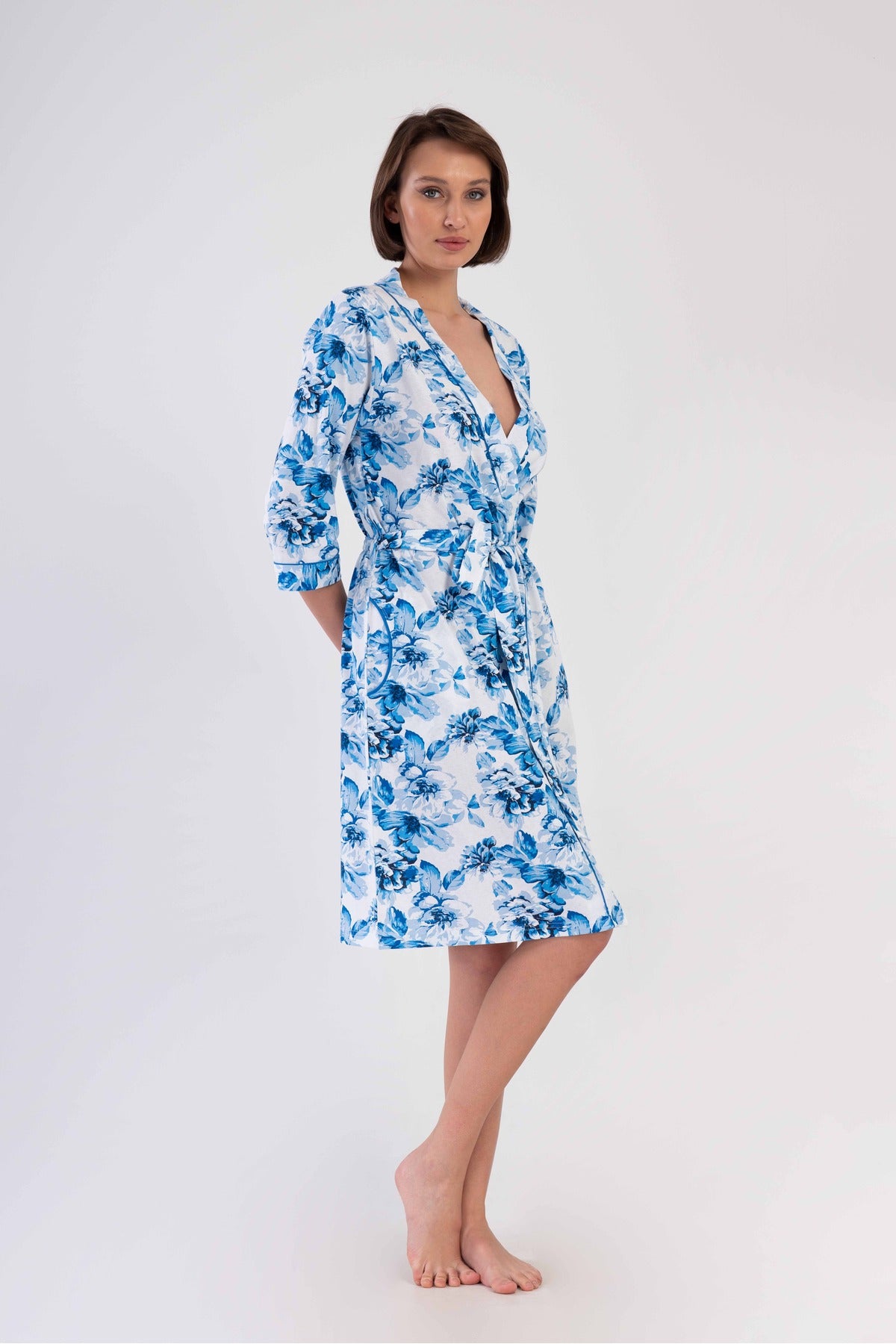 Woman Supreme Marin Poor Sleeve Pocket Detail Dressing Gown