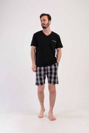 Man Supreme V Neck Short Sleeve Short Set