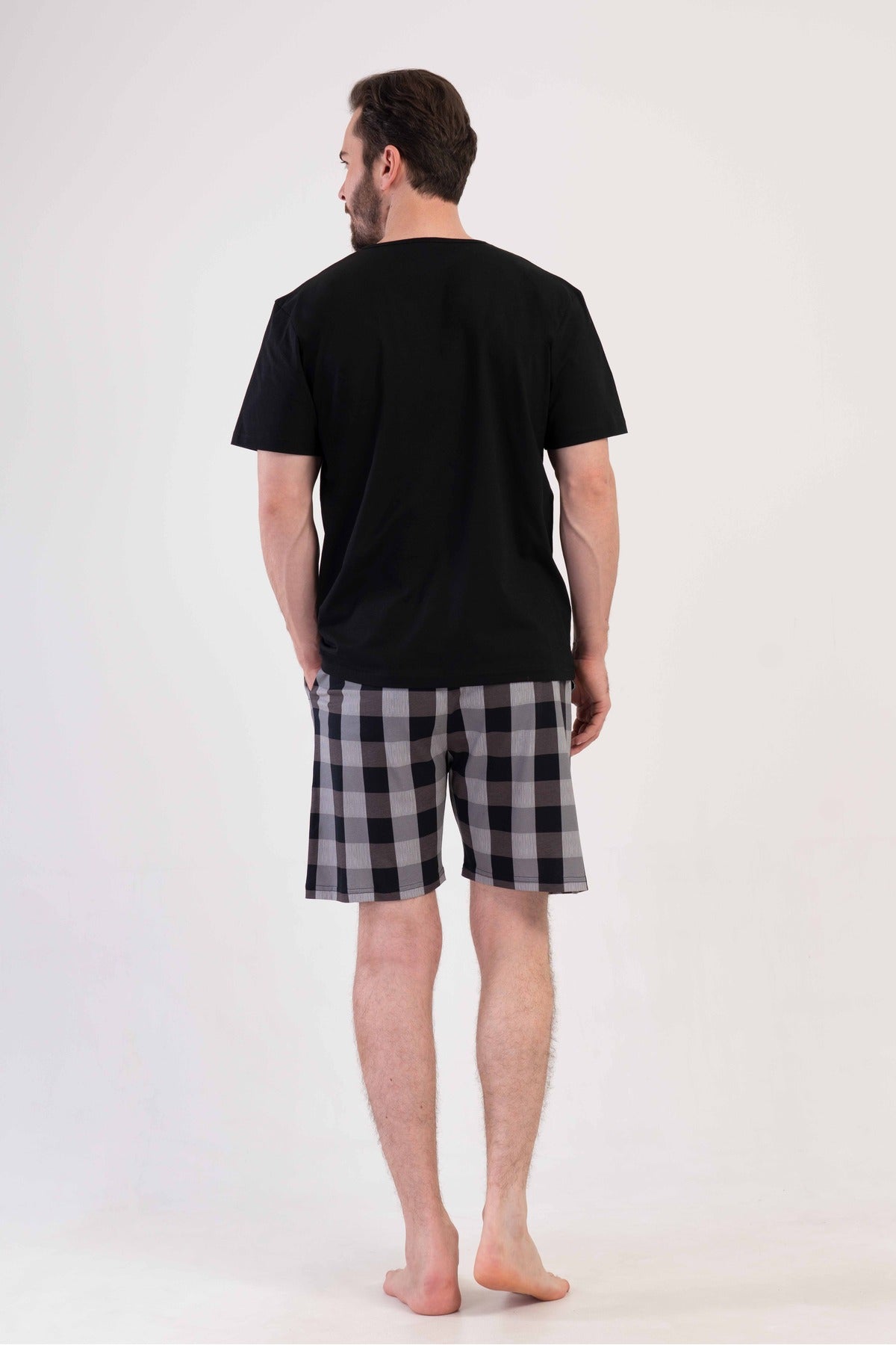 Man Supreme V Neck Short Sleeve Short Set