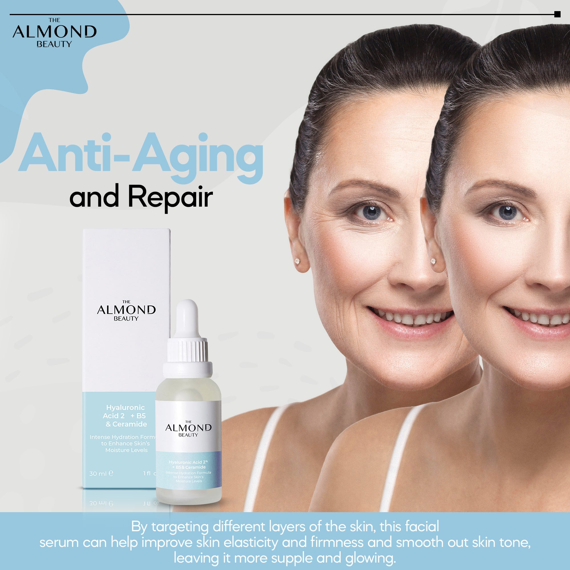 The Almond Beauty HydraFirm 2% HA + B5 Serum