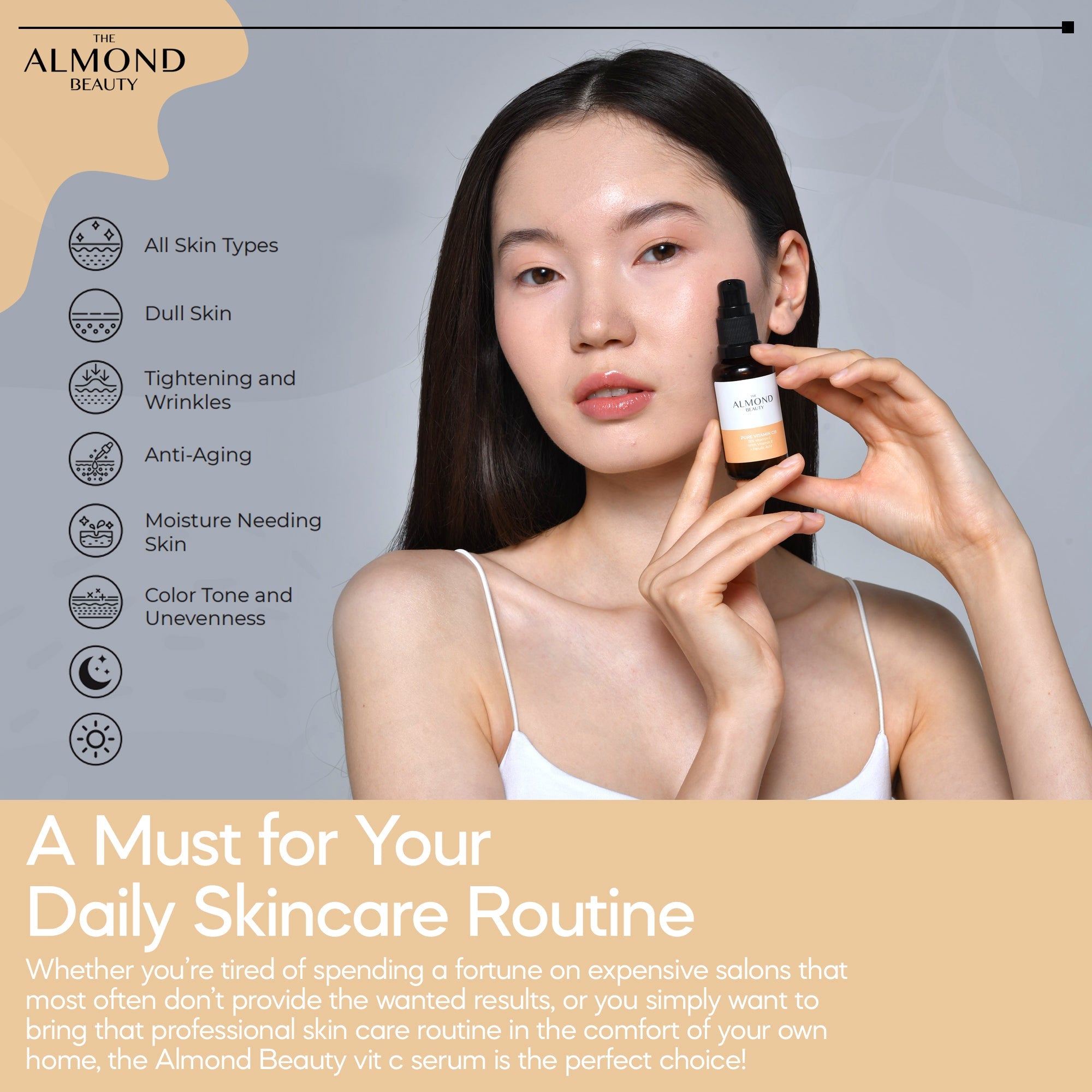 The Almond Beauty GlowLift C15 Serum