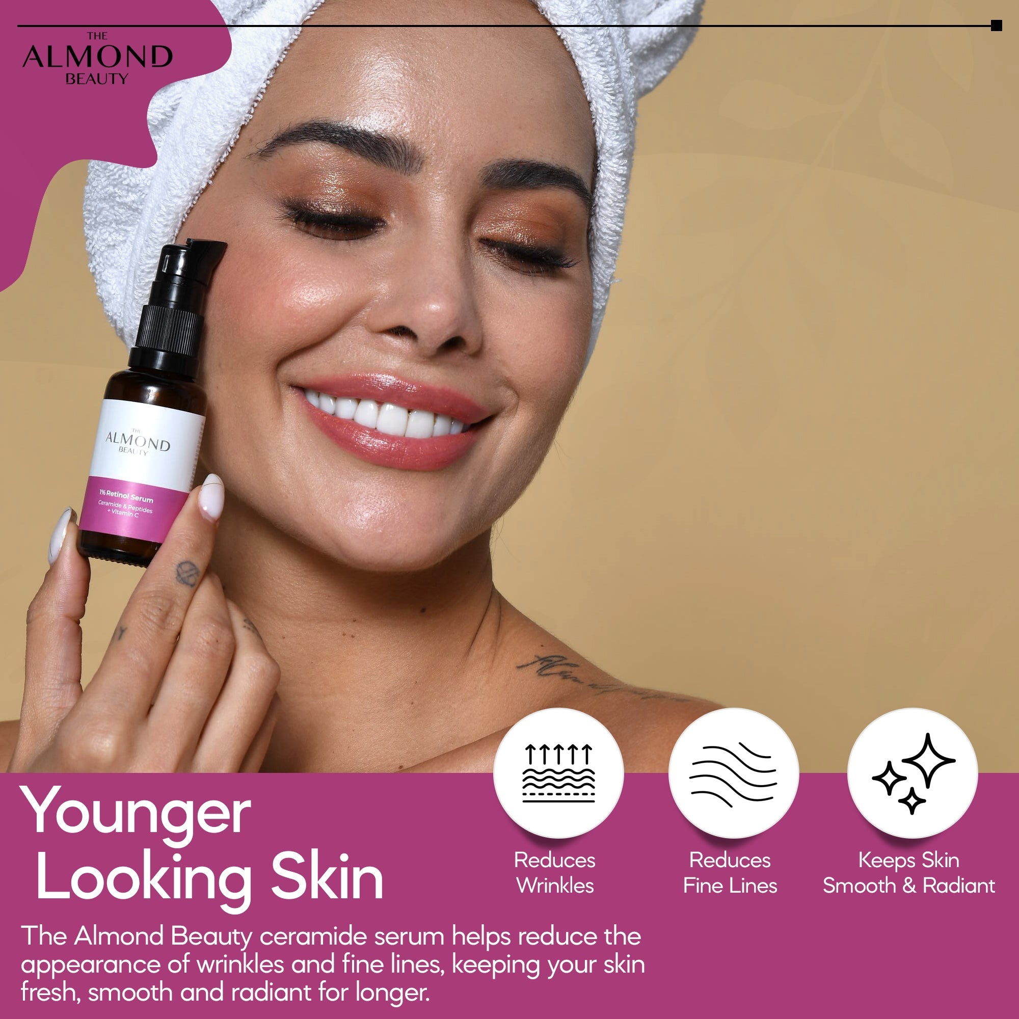 The Almond Beauty Night Renew Retinol Serum
