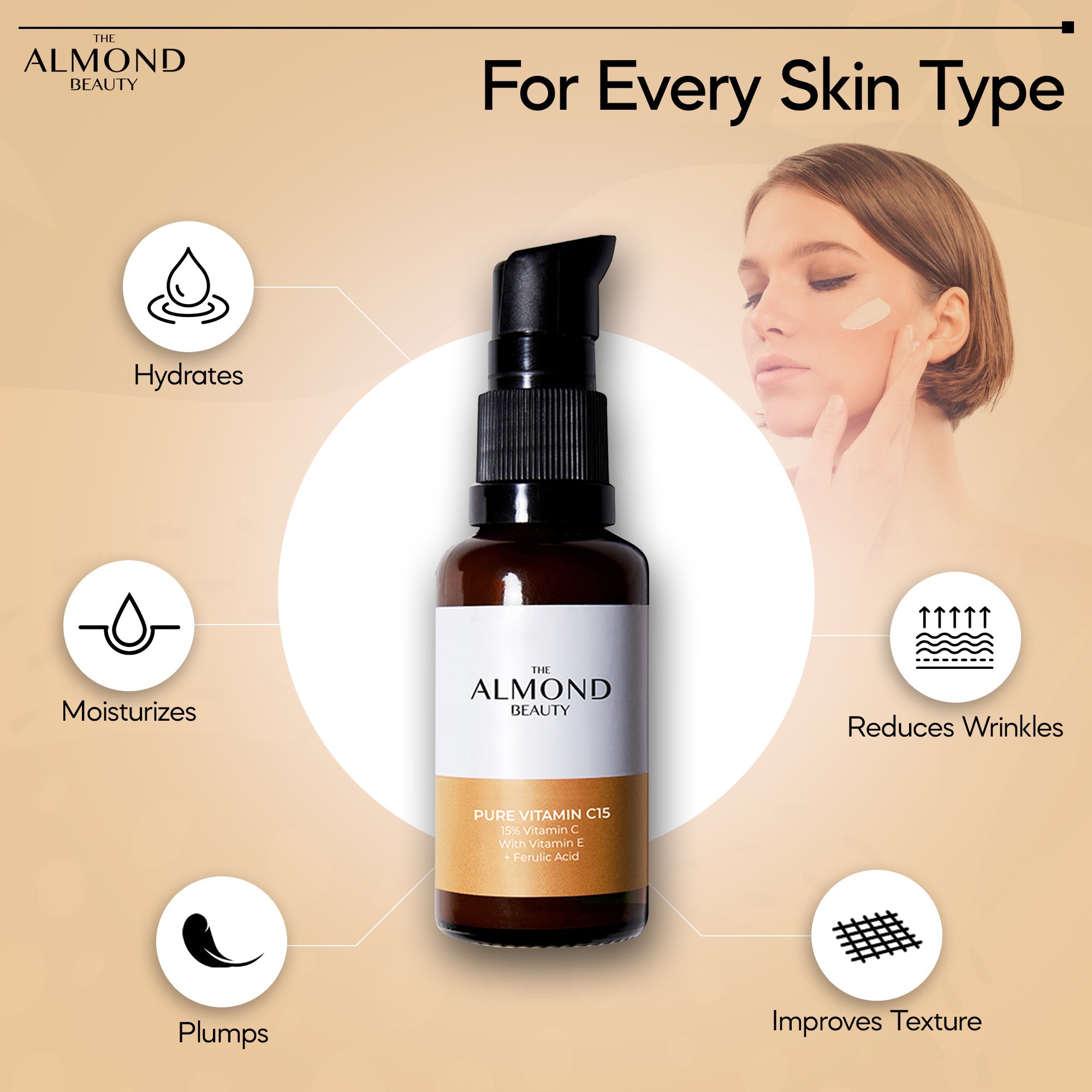 The Almond Beauty GlowLift C15 Serum