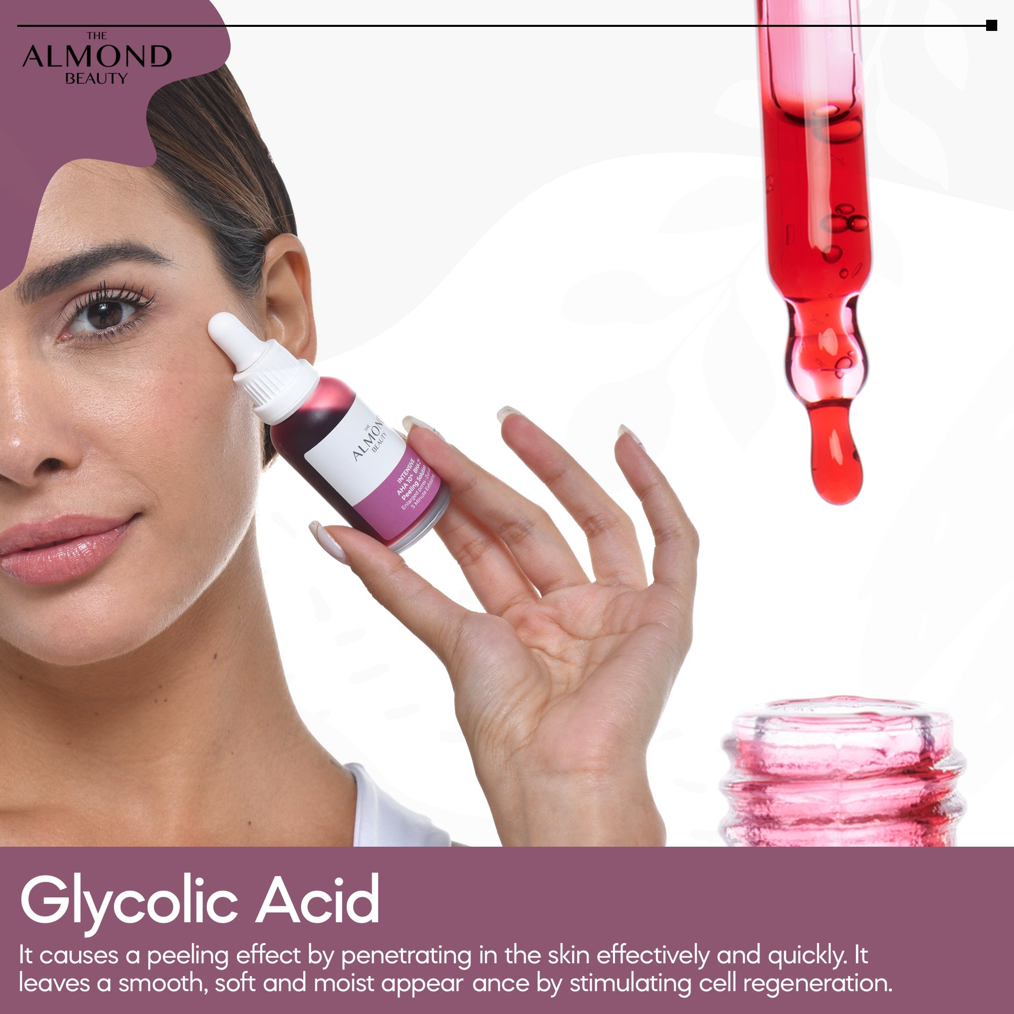 The Almond Beauty GlowReset AHA 10% BHA 2% Serum