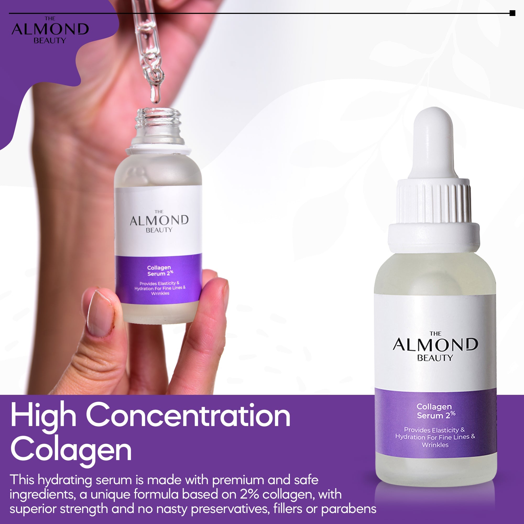 The Almond Beauty GlowLift Collagen 2% Serum