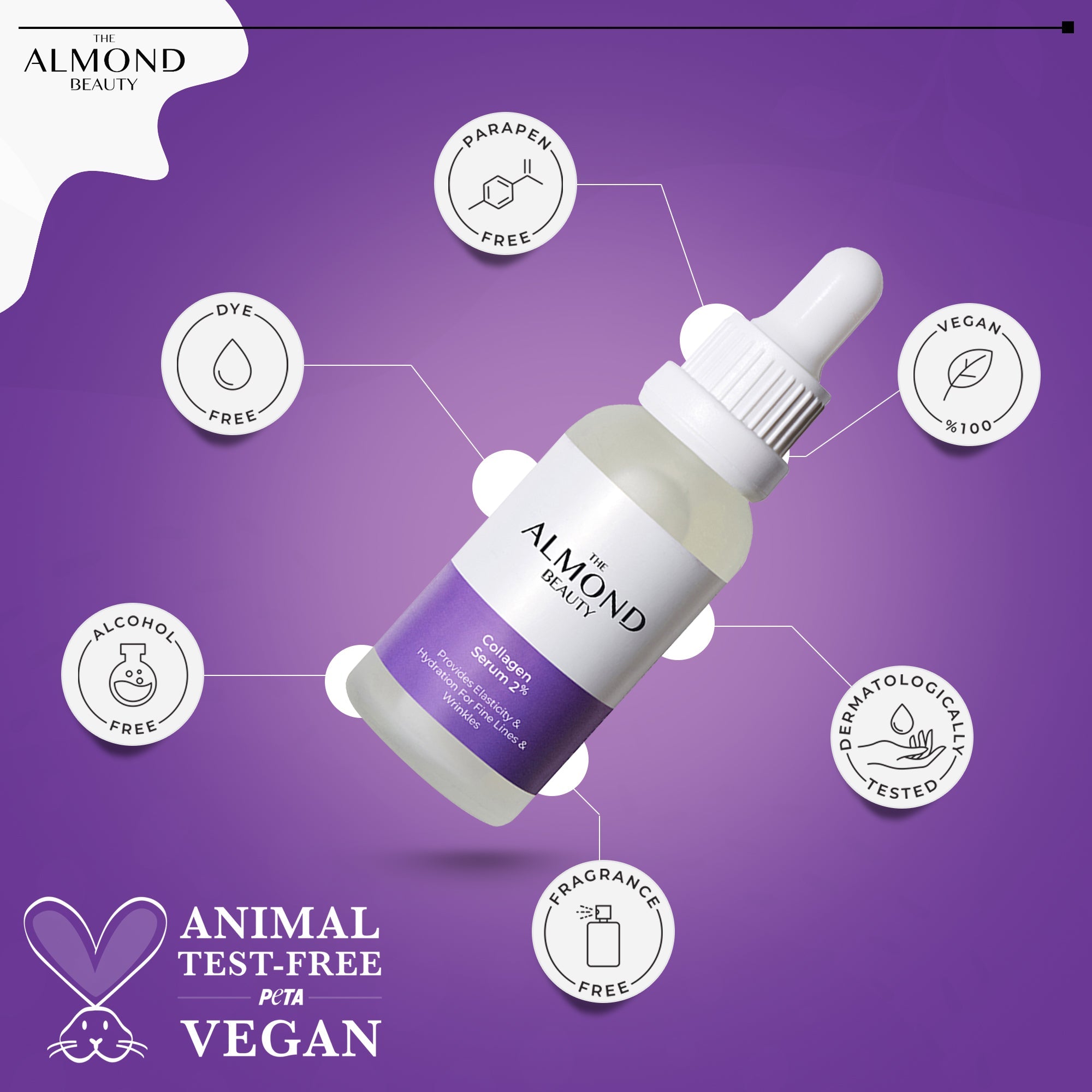 The Almond Beauty GlowLift Collagen 2% Serum