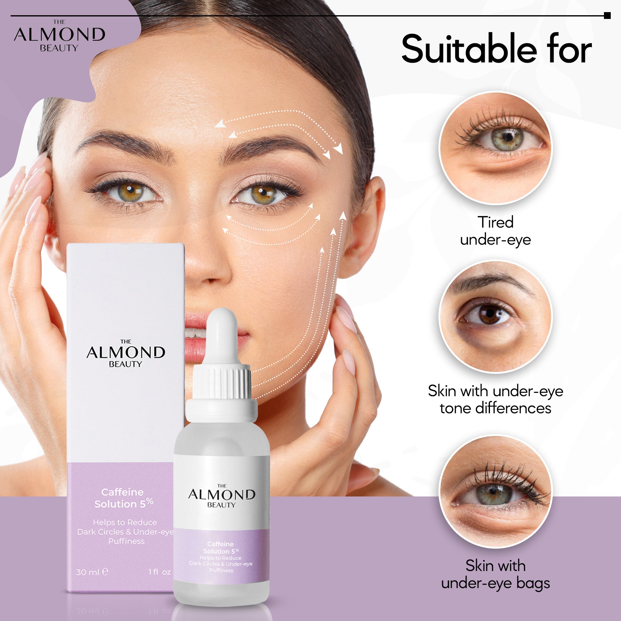 The Almond Beauty EyeBright Caffeine 5% Serum