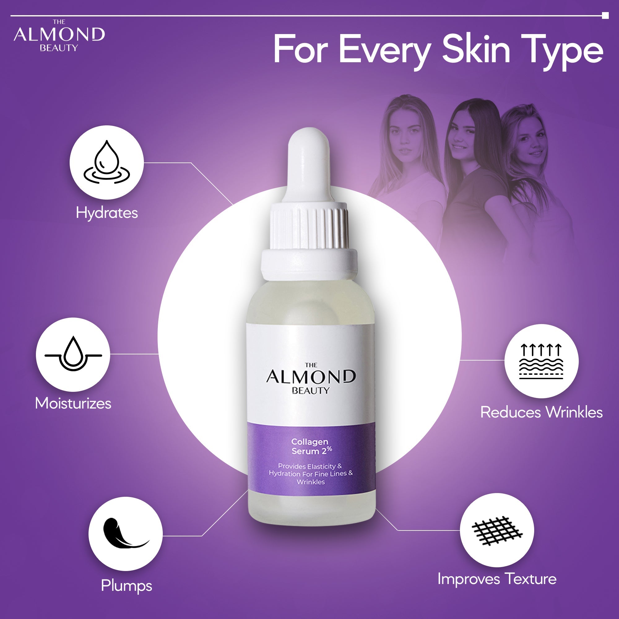 The Almond Beauty GlowLift Collagen 2% Serum