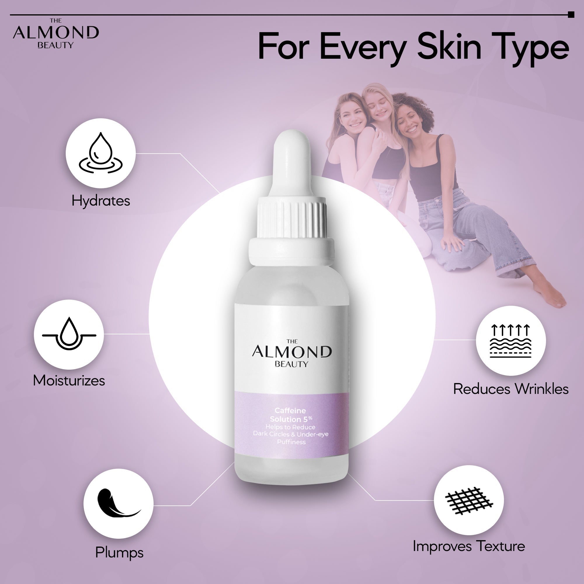 The Almond Beauty EyeBright Caffeine 5% Serum