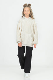 Girl Cargo Pocket Pipe Leg Gabardine Trousers