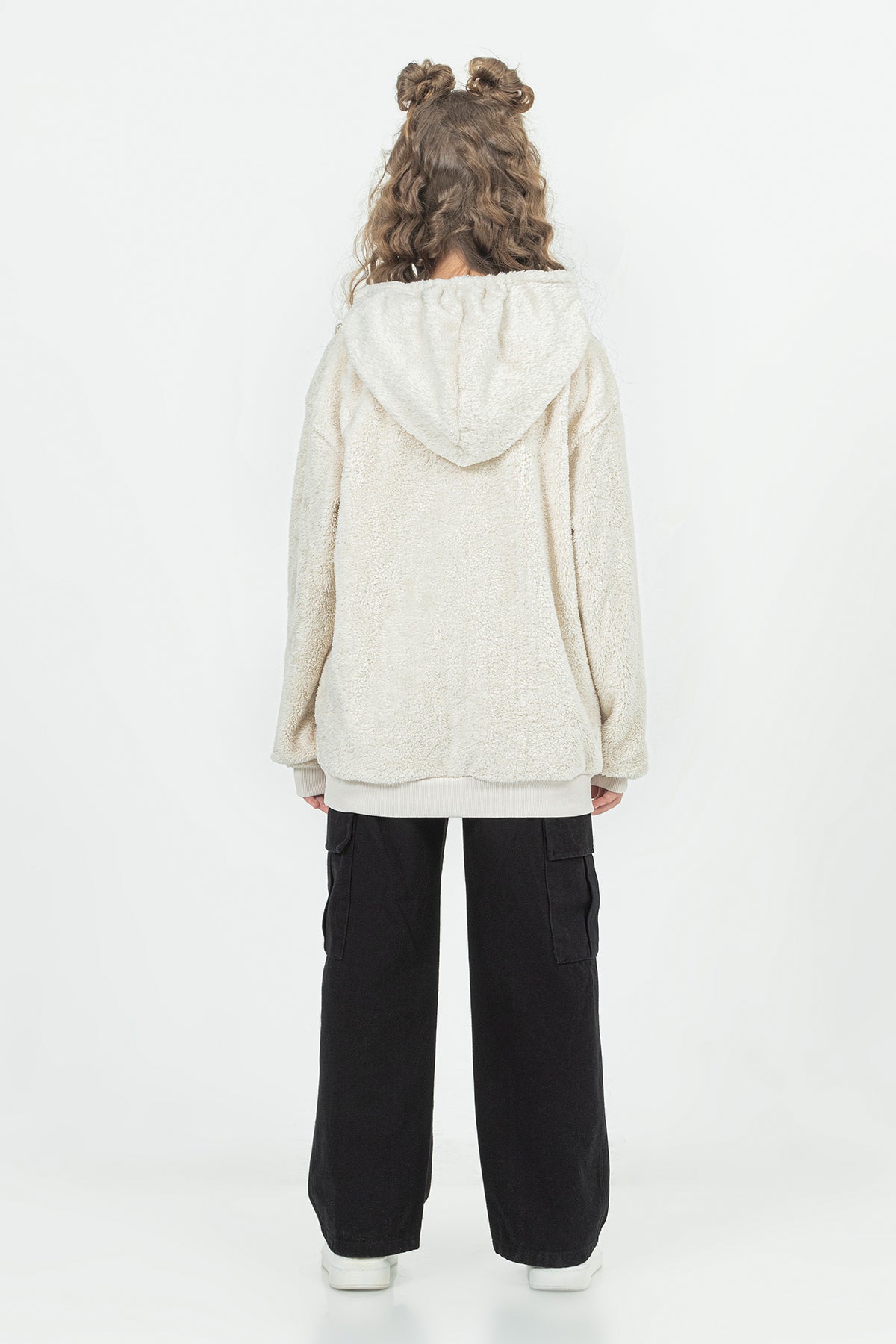 Girl Cargo Pocket Pipe Leg Gabardine Trousers