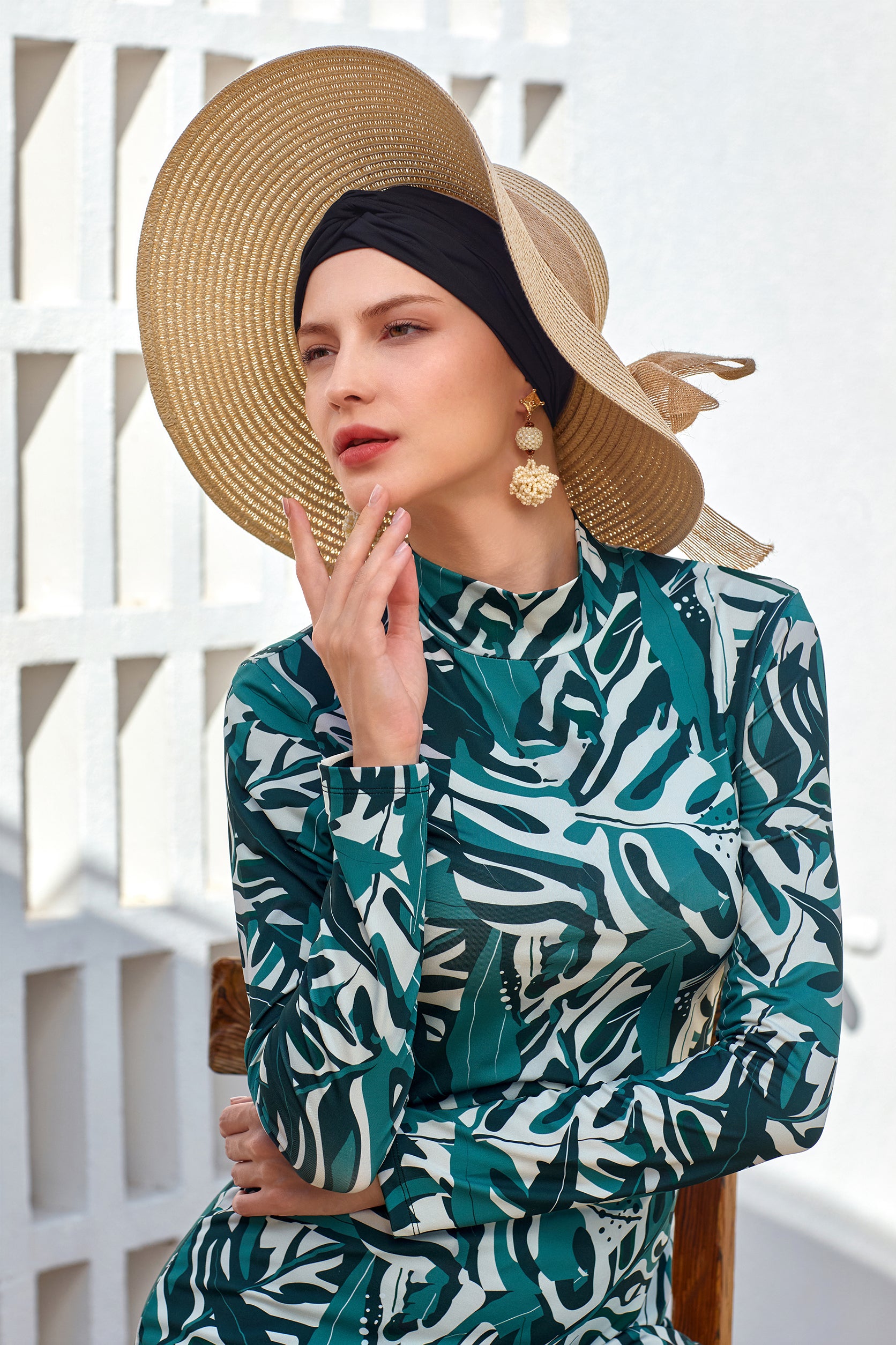 Denise Long Sleeve Hijab Swimsuit 2102