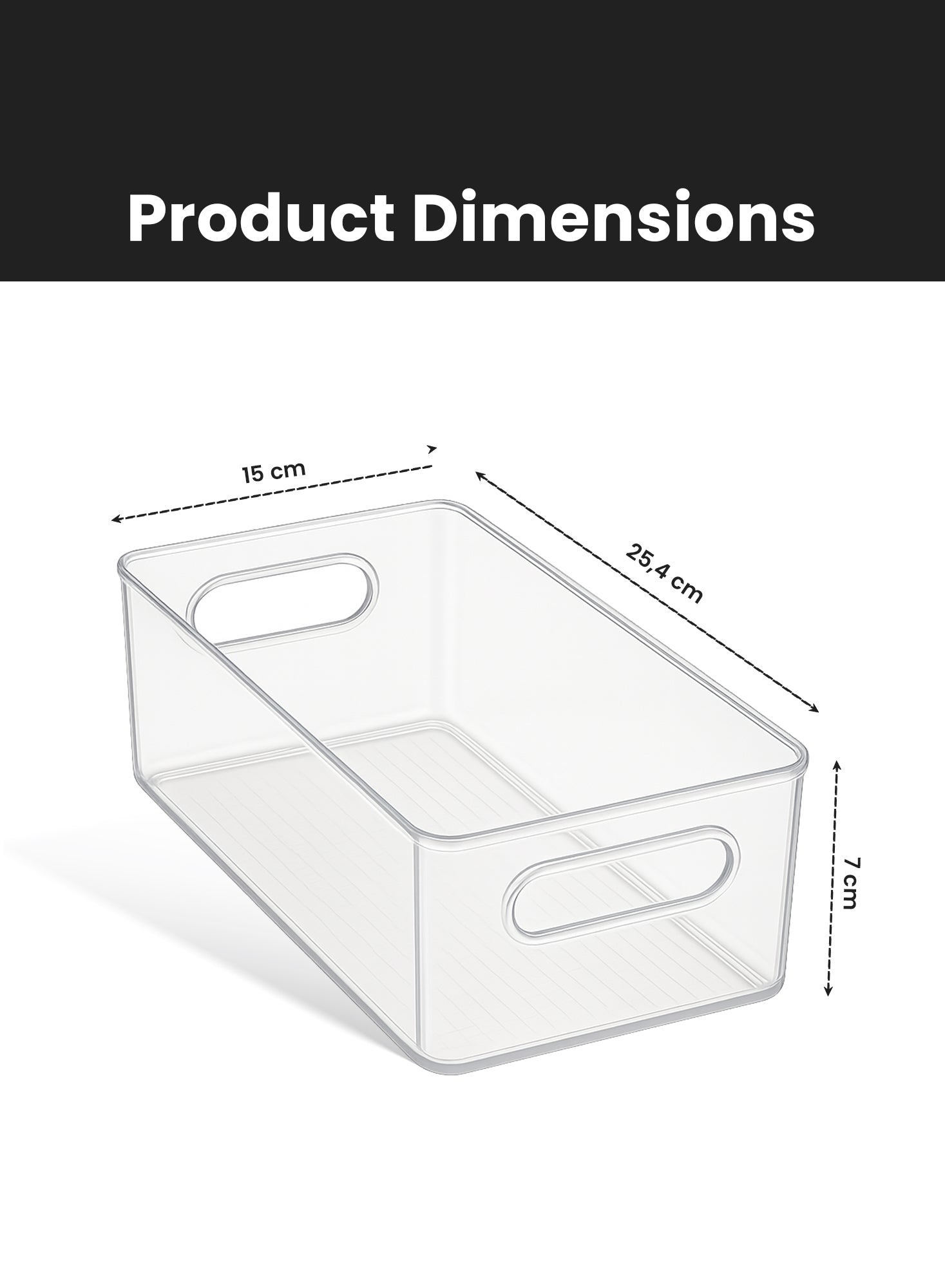 Organizers 6 Piece Refrigerator Organizer Bins, Plastic Kitchen Refrigerator Food Storage Container, | BPA Free