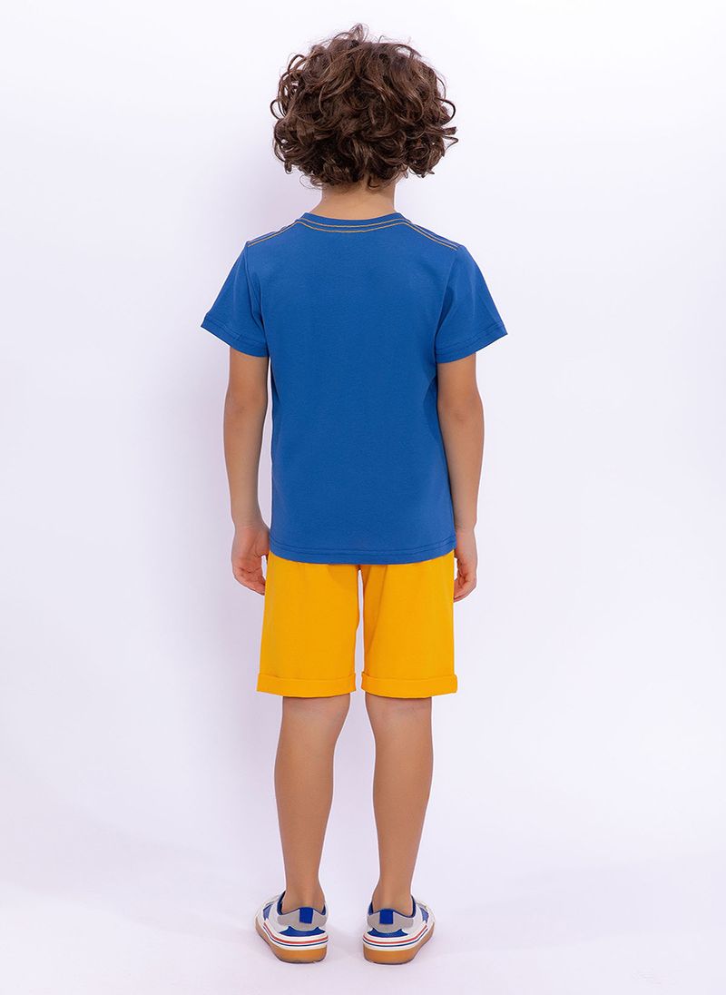 U.S. Polo Assn. Boys Cobalt Bermuda Set