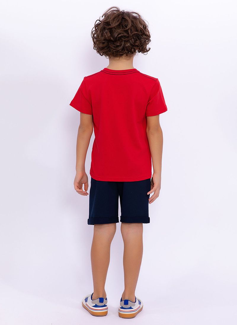 U.S. Polo Assn. Boys Cobalt Bermuda Set