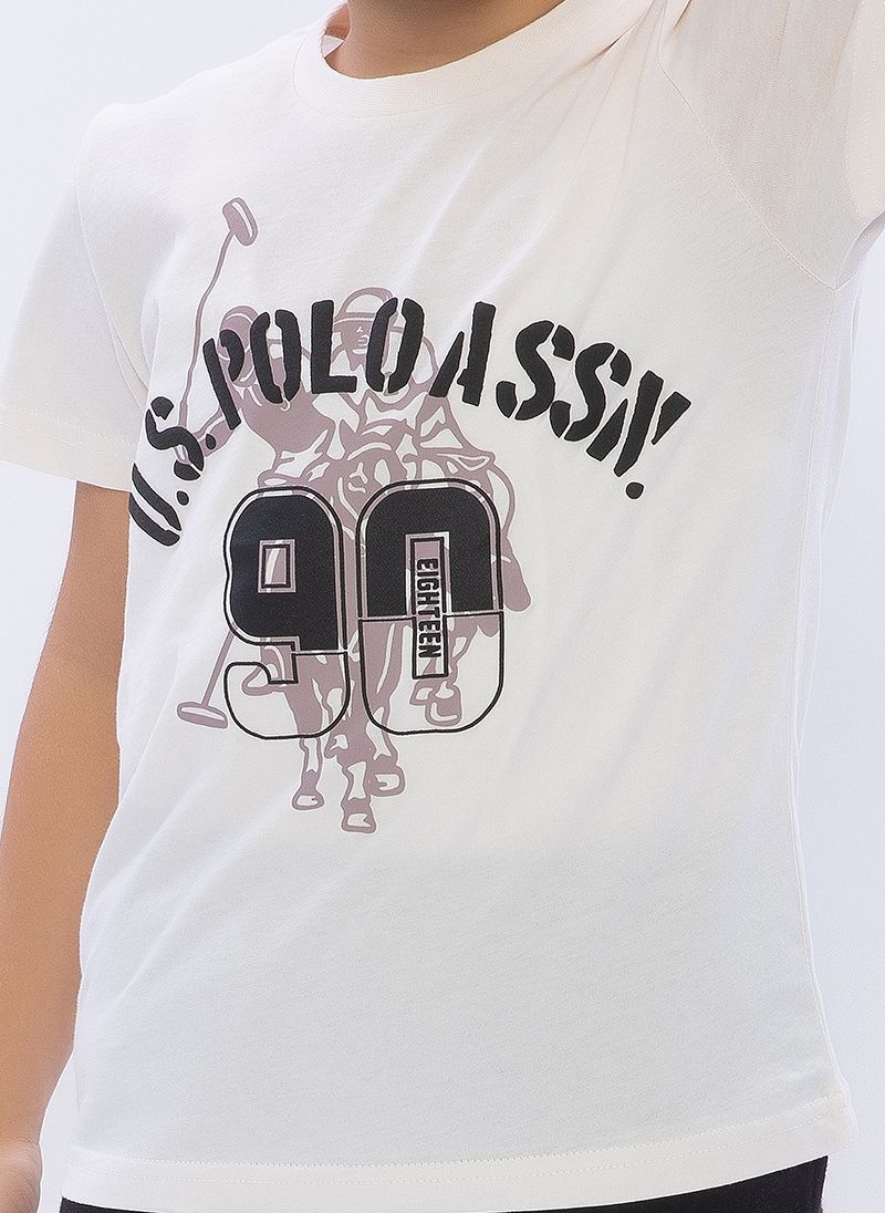 U.S. Polo Assn. Boys Brown Bermuda Set