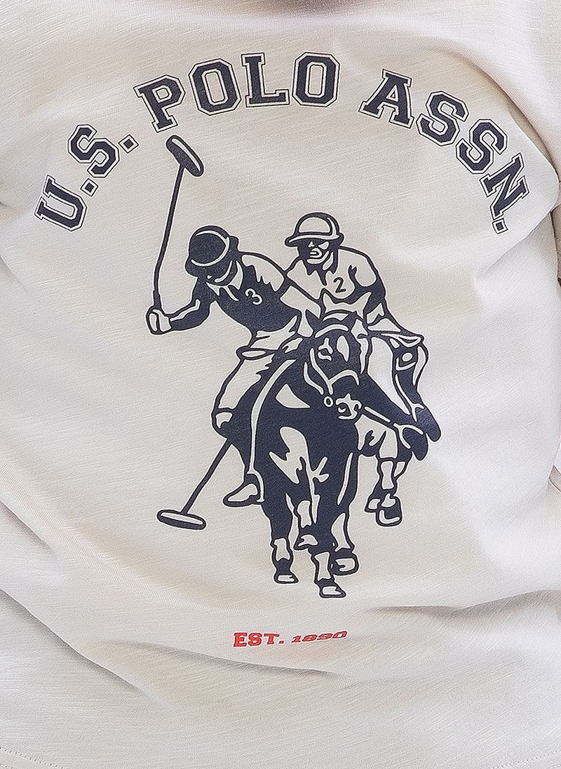 U.S. Polo Assn. Boys Beige Bermuda Set