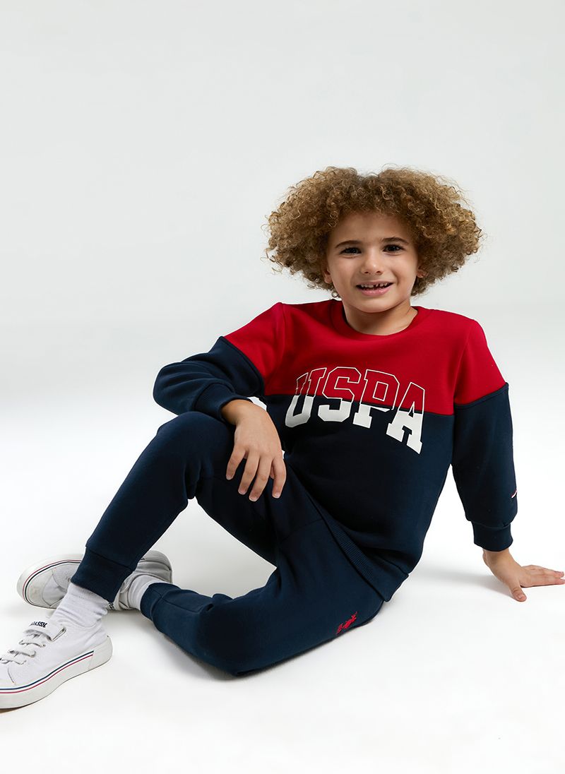 U.S. Polo Assn. Boys Navy Tracksuit Set