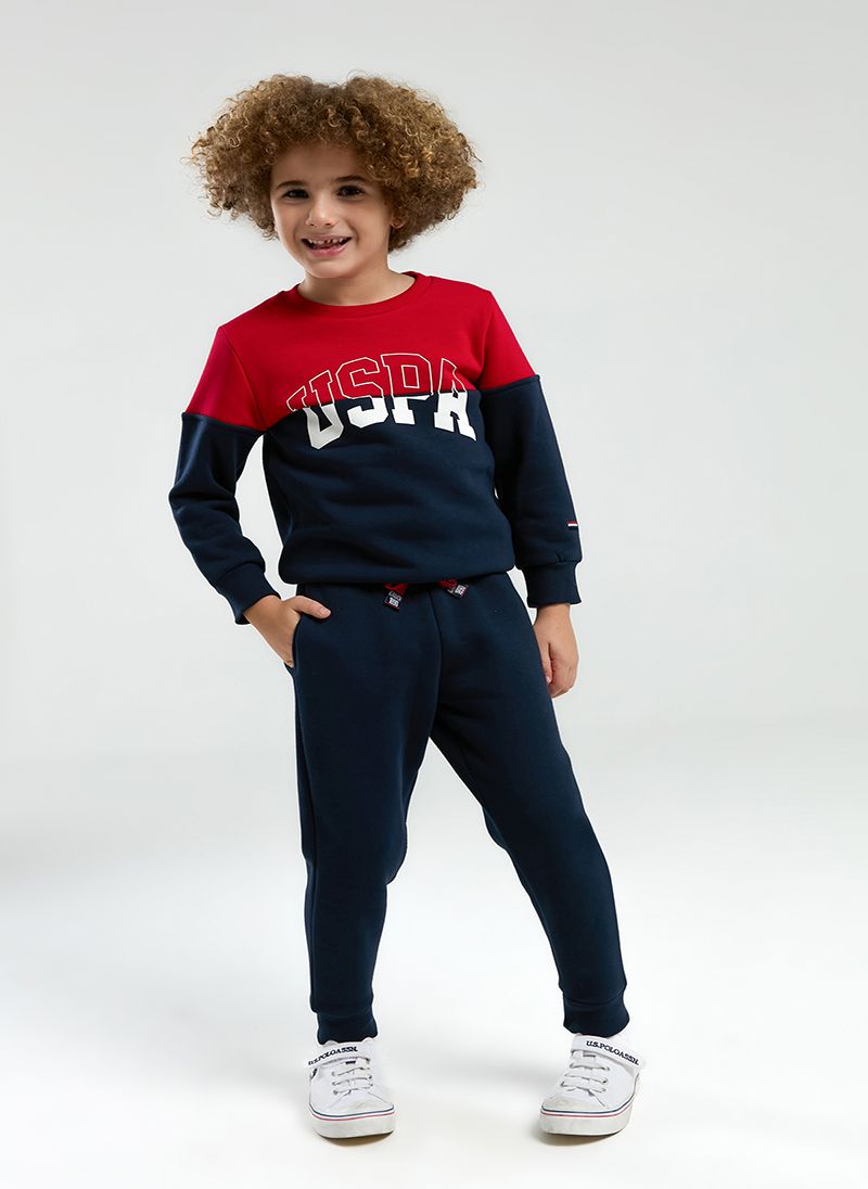 U.S. Polo Assn. Boys Navy Tracksuit Set