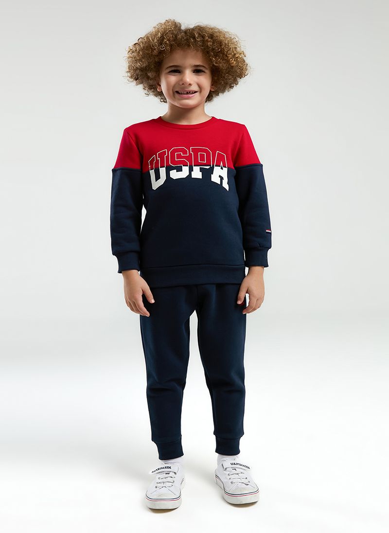 U.S. Polo Assn. Boys Navy Tracksuit Set