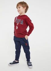 U.S. Polo Assn. Boys Burgundy Tracksuit Set