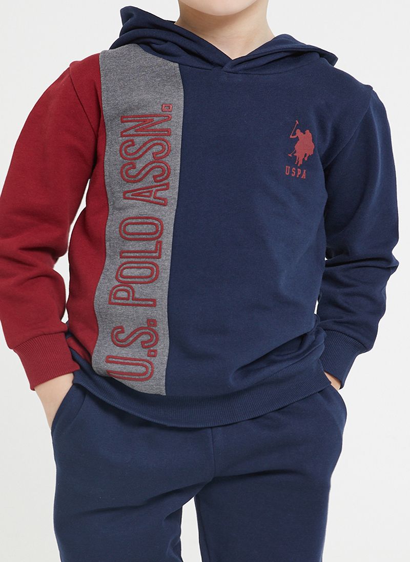 U.S. Polo Assn. Boys Navy Tracksuit Set