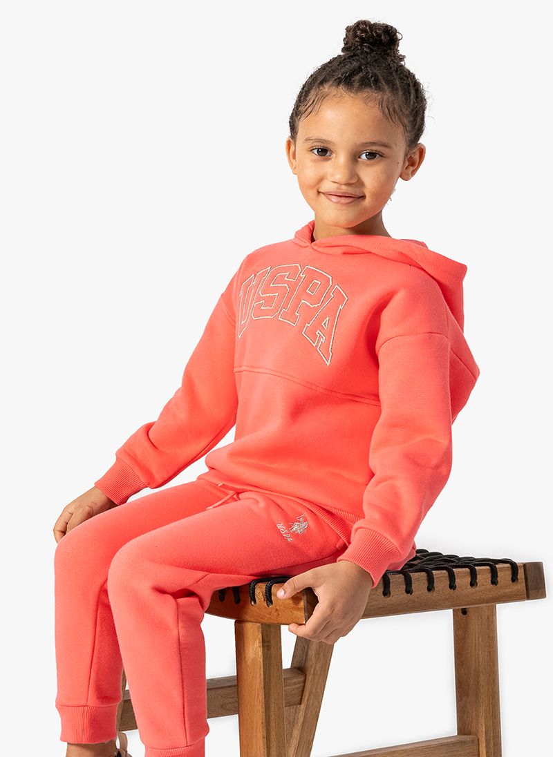 U.S. Polo Assn. Girls Red Tracksuit Set
