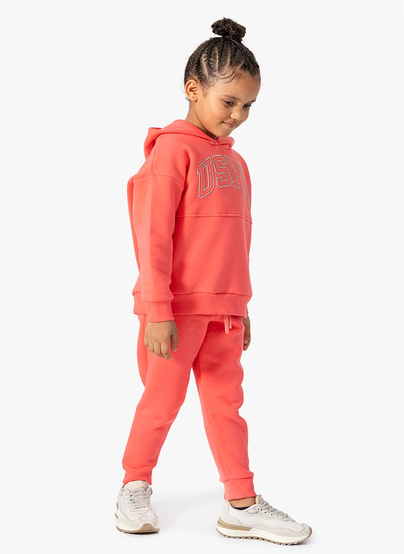U.S. Polo Assn. Girls Red Tracksuit Set