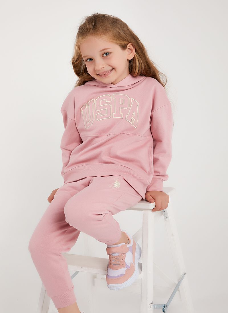 U.S. Polo Assn. Girls Rose Tracksuit Set
