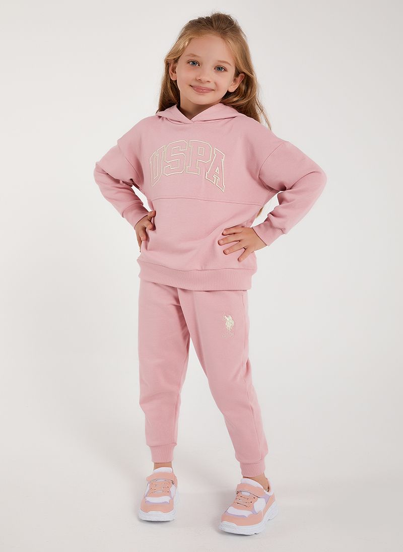 U.S. Polo Assn. Girls Rose Tracksuit Set