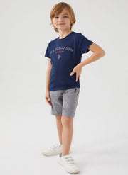 U.S. Polo Assn. Boys Navy Bermuda Set