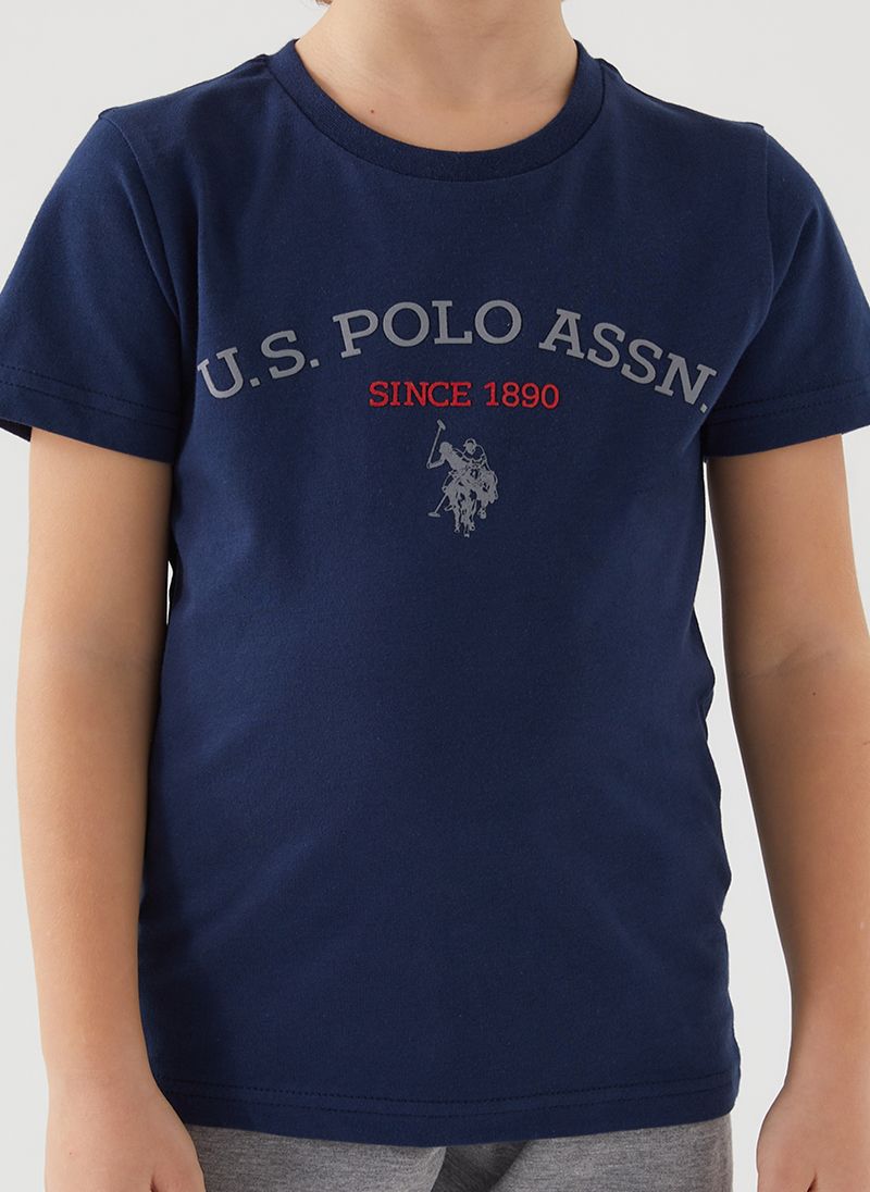 U.S. Polo Assn. Boys Navy Bermuda Set