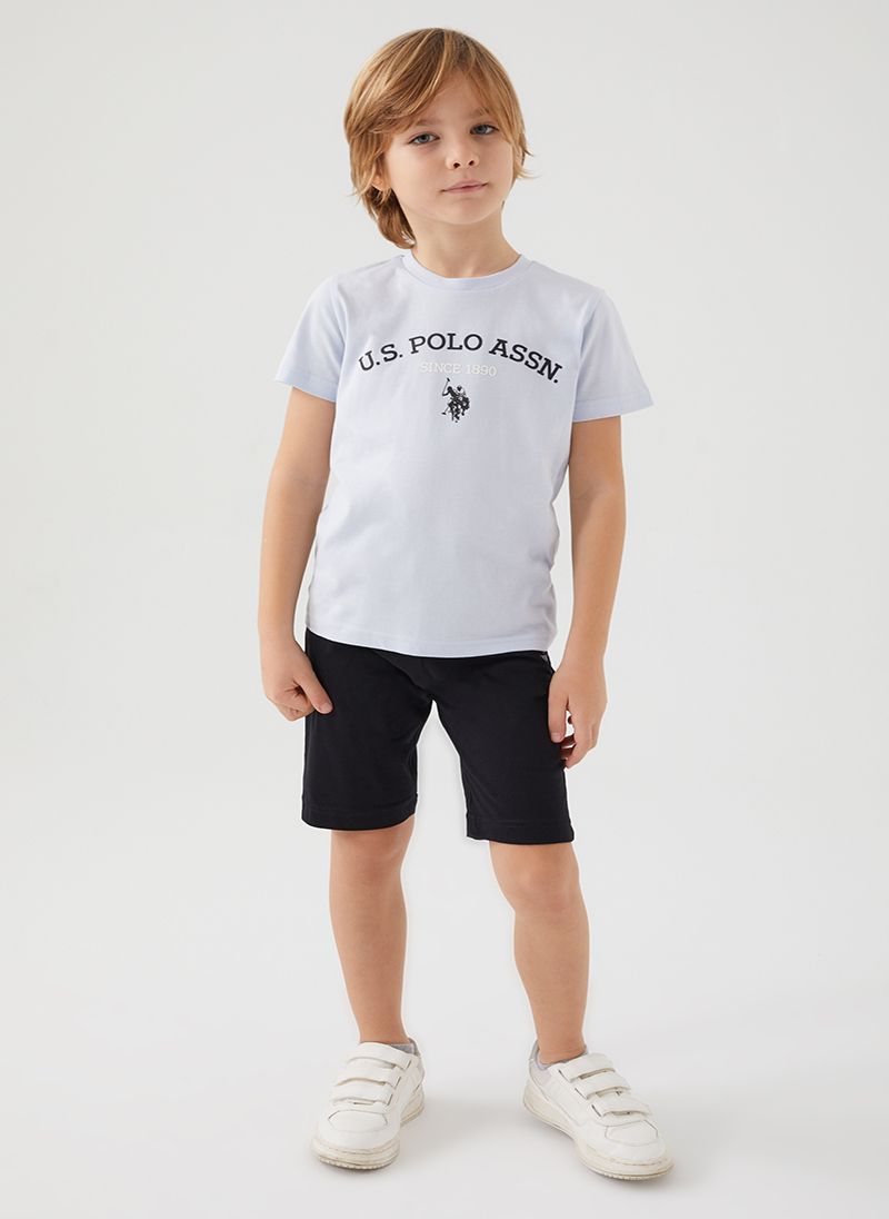 U.S. Polo Assn. Boys Blue Bermuda Set