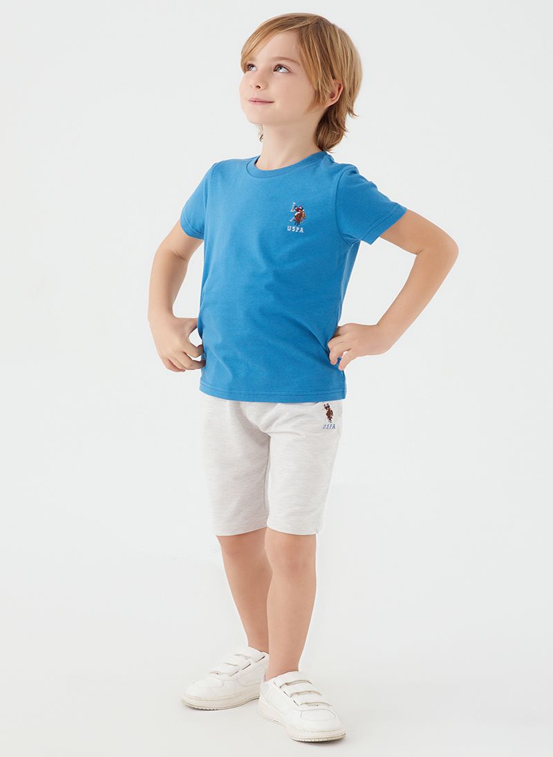 U.S. Polo Assn. Boys Blue Bermuda Set