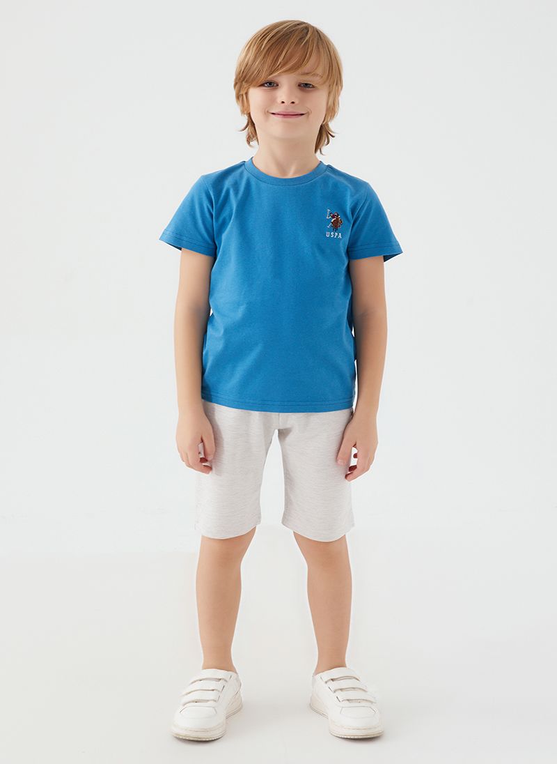 U.S. Polo Assn. Boys Blue Bermuda Set