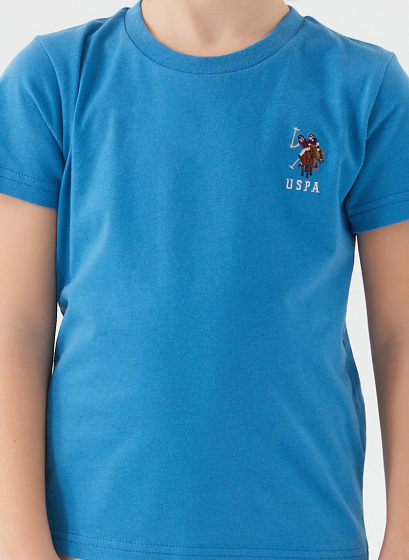 U.S. Polo Assn. Boys Blue Bermuda Set