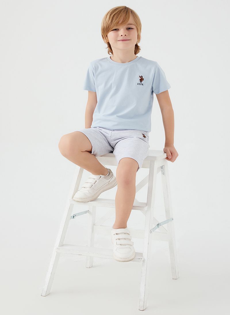 U.S. Polo Assn. Boys Grey Bermuda Set