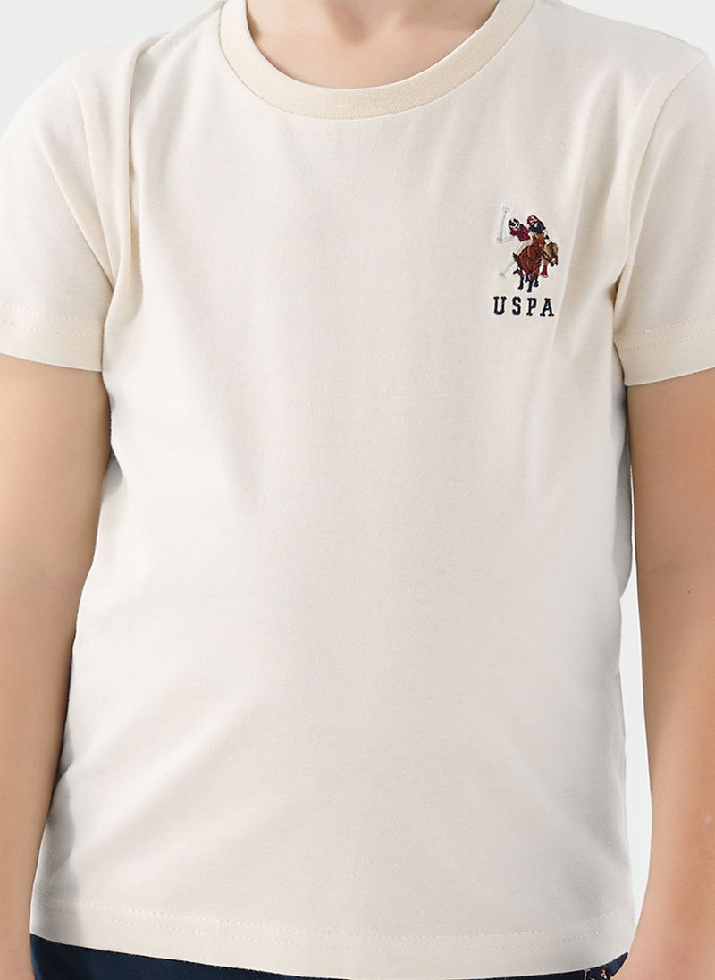 U.S. Polo Assn. Boys White Bermuda Set