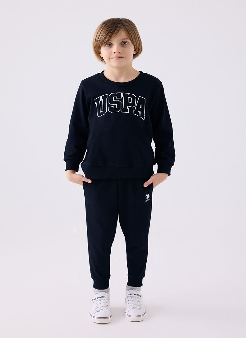 U.S. Polo Assn. Boys Navy Tracksuit Set