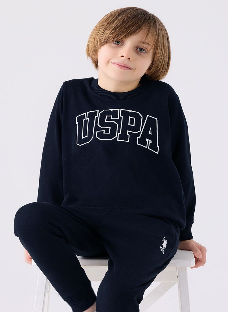 U.S. Polo Assn. Boys Navy Tracksuit Set