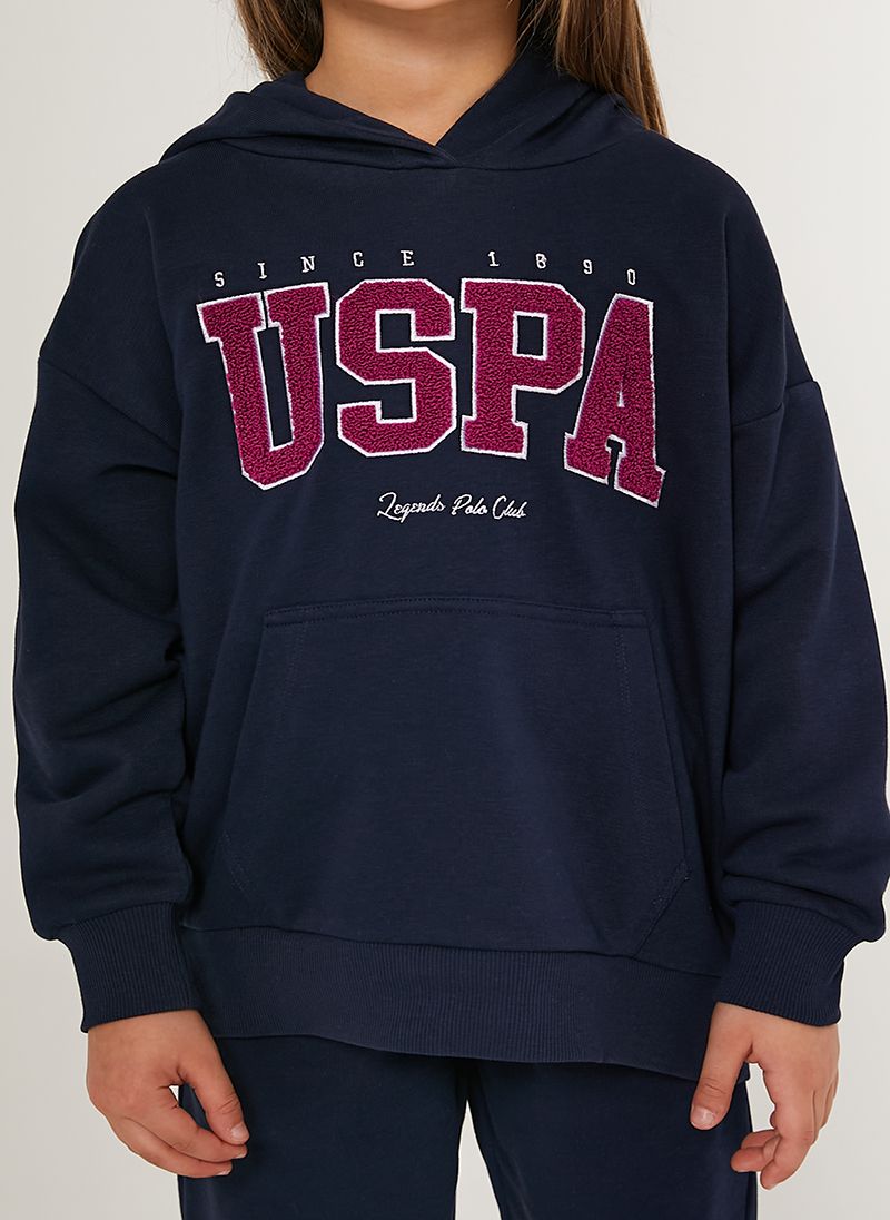 U.S. Polo Assn. Girls Navy Tracksuit Set