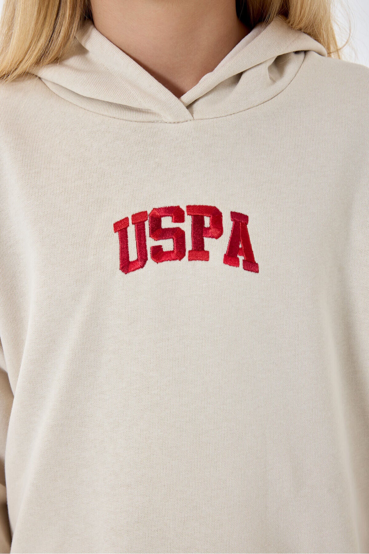 U.S. Polo Assn. Girls Beige Tracksuit Set